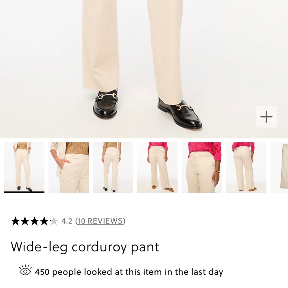 Brand new wide leg corduroy pants
